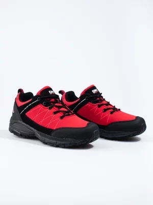 Czerwone buty trekkingowe męskie sportowe DK Softshell