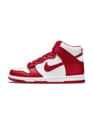 Czerwone Dunk High Sneakers Nike