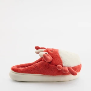 Czerwone kapcie z motywem krabów House