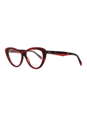 Czerwone Okulary Optyczne Motylek Emilio Pucci
