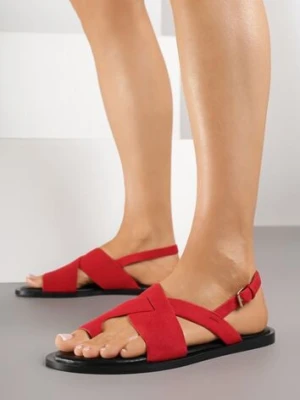 Czerwone Sandały Vices Typu Japonki Melanisse