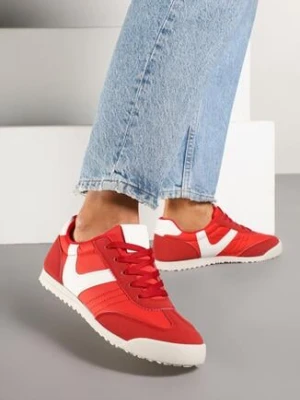 Zdjęcie produktu Czerwone Sneakersy w Stylu Kultowych Tenisówek Felandris
