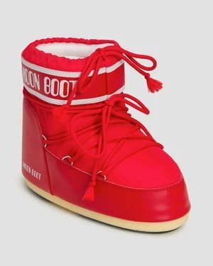 Czerwone śniegowce Moon Boot Icon Low Nylon