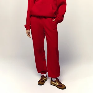 Czerwone spodnie dresowe jogger House