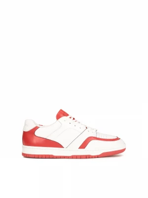 Czerwono-białe męskie buty sportowe Kazar