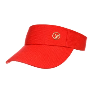 Czerwony Daszek na głowę przeciwsłoneczny czapka na lato sportowa regulowany czerwony Merg