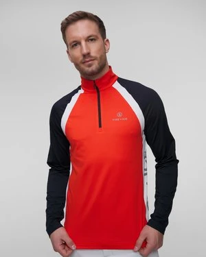 Czerwony golf narciarski męski BOGNER FIRE+ICE Pawel