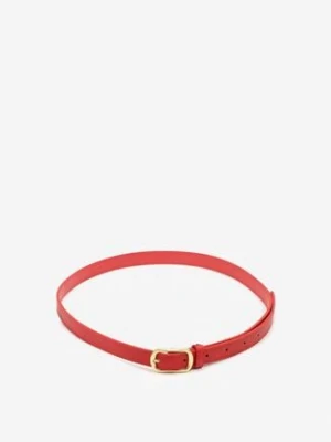 Czerwony Pasek z Metalową Klamrą Mevurea jordan