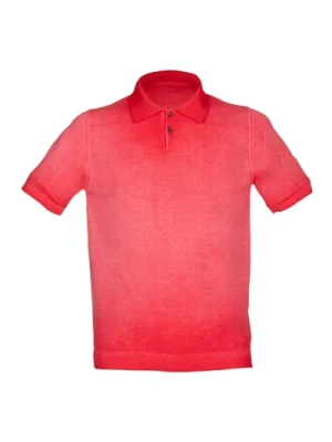 Czerwony Polo Shirt z Reverse Cold Alpha Studio