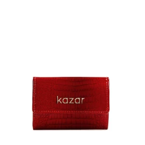 Czerwony portfel damski Kazar