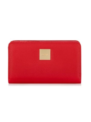 Czerwony portfel damski z logo OCHNIK