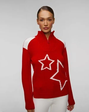 Czerwony Sweter Damski Newland Khloè