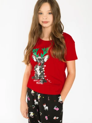 T-shirt dziewczęcy santa's helper Reporter