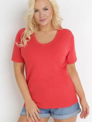 Czerwony T-shirt Genilin glo-story