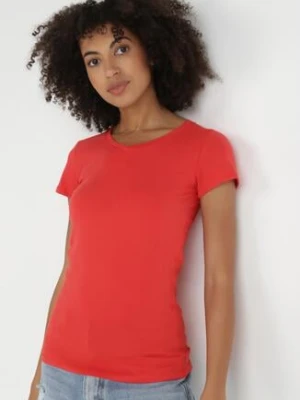 Czerwony T-shirt Nysalphia glo-story