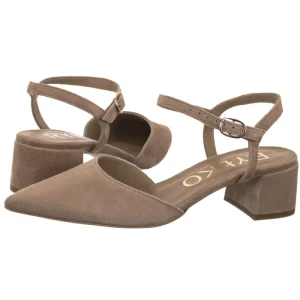 Czółenka Beżowe B4EY7_T1_4RGE (RY1256-a) Ryłko