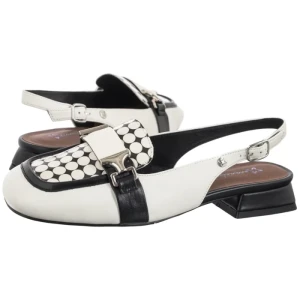 Czółenka Białe/Czarne K7441-11/00-1 (MA1533-a) Maciejka