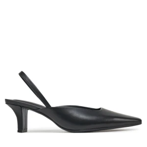 Czółenka Calvin Klein Heel Mule Pump 50 - Lth HW0HW02551 Czarny