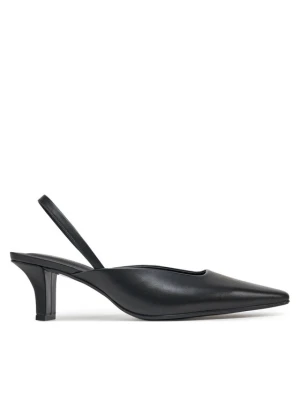 Czółenka Calvin Klein Heel Mule Pump 50 - Lth HW0HW02551 Czarny