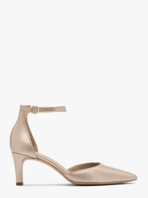 Czółenka damskie na szpilce z zapięciem wokół kostki Ryłko