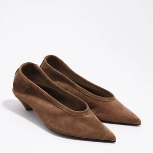 Czółenka dwoina brązowe średni obcas BIMBA Y LOLA