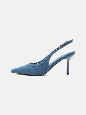 Czółenka Even&Odd Wide Fit By Zalando niebieski denim