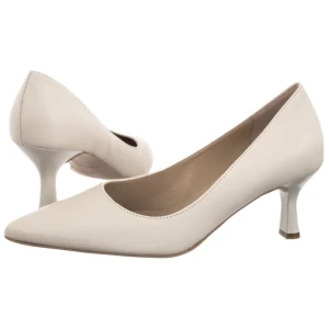 Czółenka Kremowe A6200_T_ _2TS (RY1337-a) Ryłko