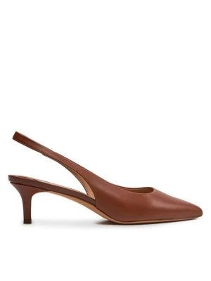 Czółenka LAUREN RALPH LAUREN 802927937002 Brązowy