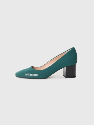 Czółenka LOVE MOSCHINO zielony