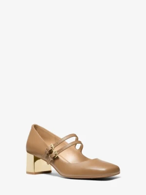 Czółenka Mary Jane Matilda ze skóry Michael Kors ŁUPINA (Naturalny)
