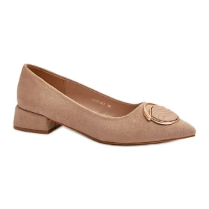 Czółenka Model S.Barski KV27-037 Beige - Step in style beżowy