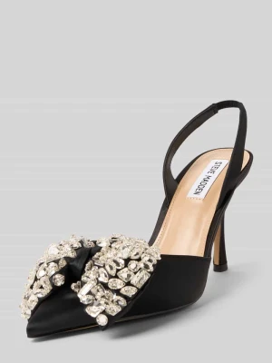 Czółenka na szpilce z obszyciem ozdobnymi kamieniami Steve Madden