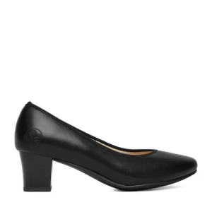 Czółenka Rieker 44650-04 Czarny