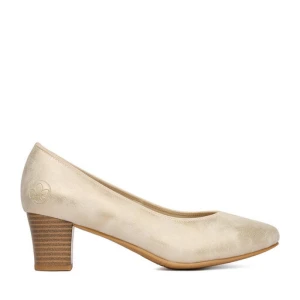 Czółenka Rieker 44650-91 Złoty