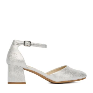 Czółenka Rieker 44762-90 Srebrny