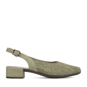 Czółenka Rieker CEO-47060-52 Zielony jasny