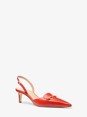 Czółenka skórzane Luna z odkrytą piętą MICHAEL Michael Kors