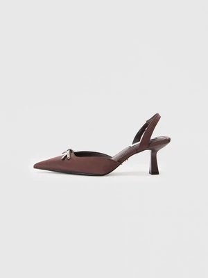 Czółenka Steve Madden ciemnobrązowy