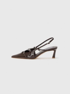Czółenka Steve Madden ciemnobrązowy