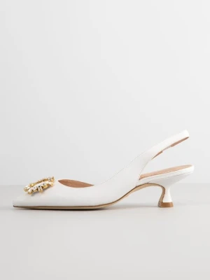 Czółenka Stuart Weitzman biały