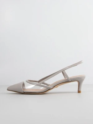 Czółenka Stuart Weitzman jasnoszary