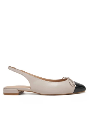 Czółenka Stuart Weitzman Sleek Bow SJ075 Beżowy