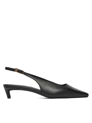 Czółenka Tommy Hilfiger Th Buckle Slingback Low Pump FW0FW09009 Czarny