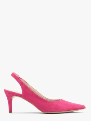 Czółenka typu slingback w kolorze fuksji RYŁKO