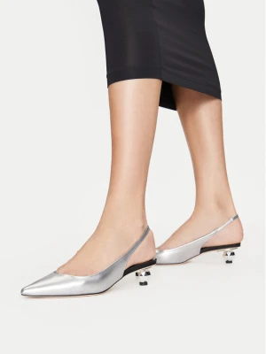 Czółenka Weekend Max Mara Gallico 2515521034600 Srebrny