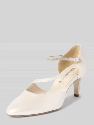 Czółenka z aplikacją z cyrkonii tamaris