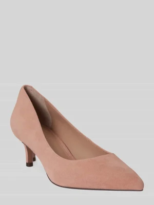 Czółenka z naturalnej koziej skóry welurowej Lauren Ralph Lauren
