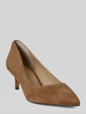 Czółenka z naturalnej koziej skóry welurowej Lauren Ralph Lauren
