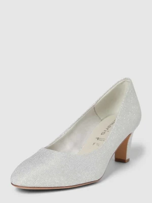 Czółenka z obszyciem ozdobnymi kamieniami tamaris