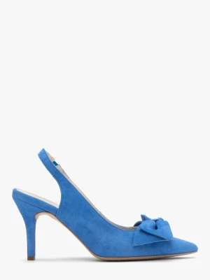 Czółenka z ozdobnym detalem w postaci kokardki Ryłko